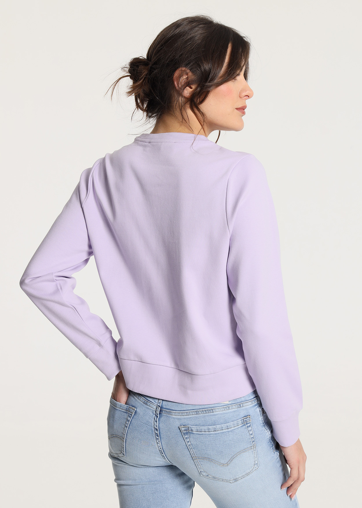 Sweatshirt Senhora Lilás