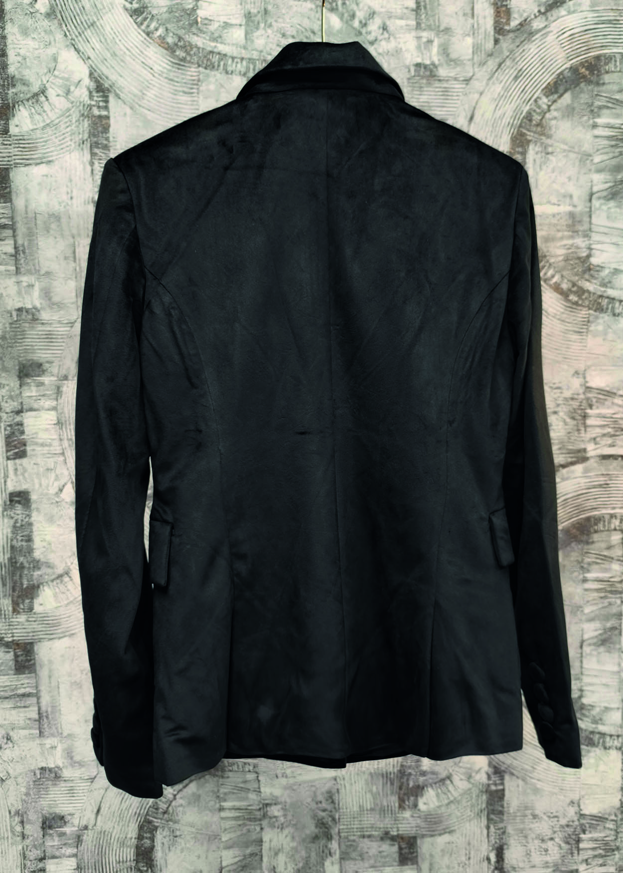 Blazer de veludo Senhora Preto