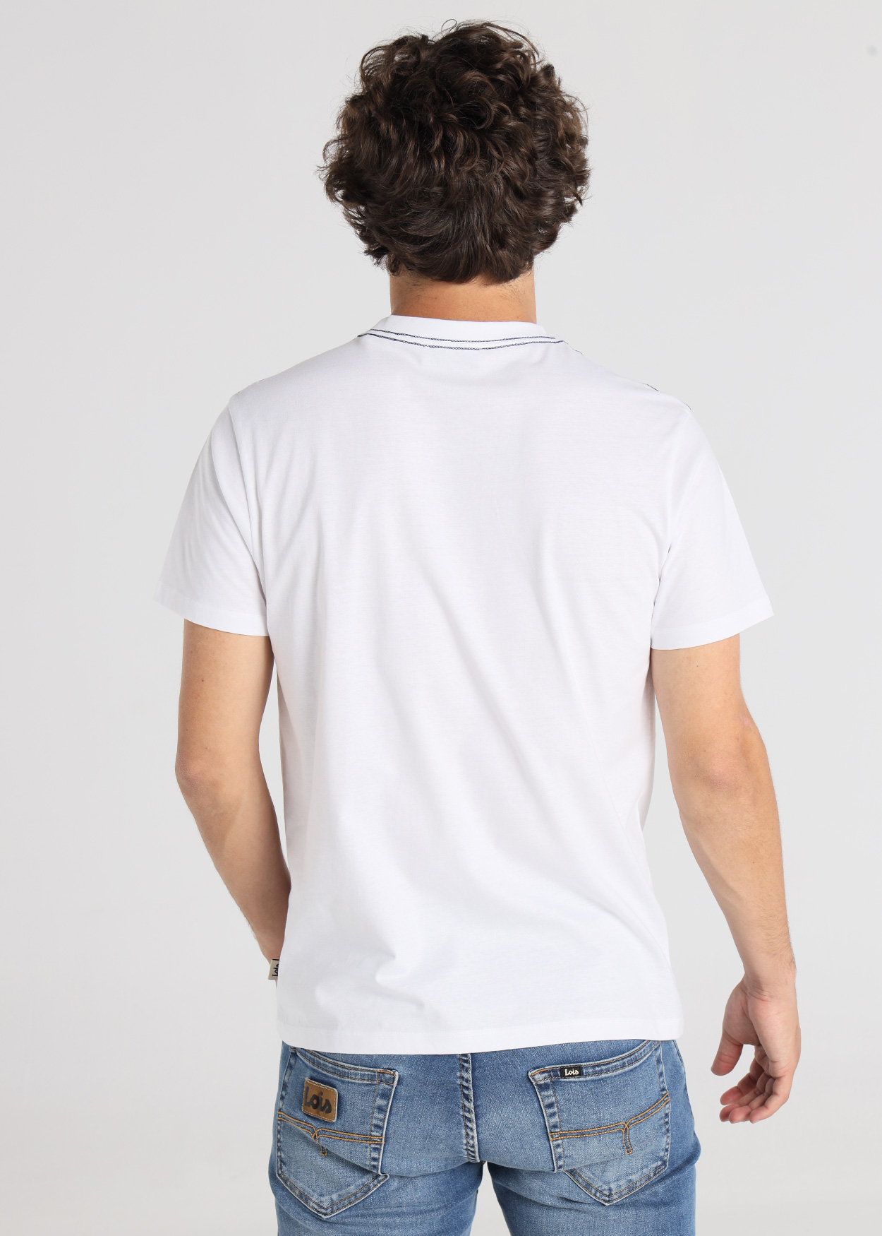 T-Shirt Gráfica Homem Branco
