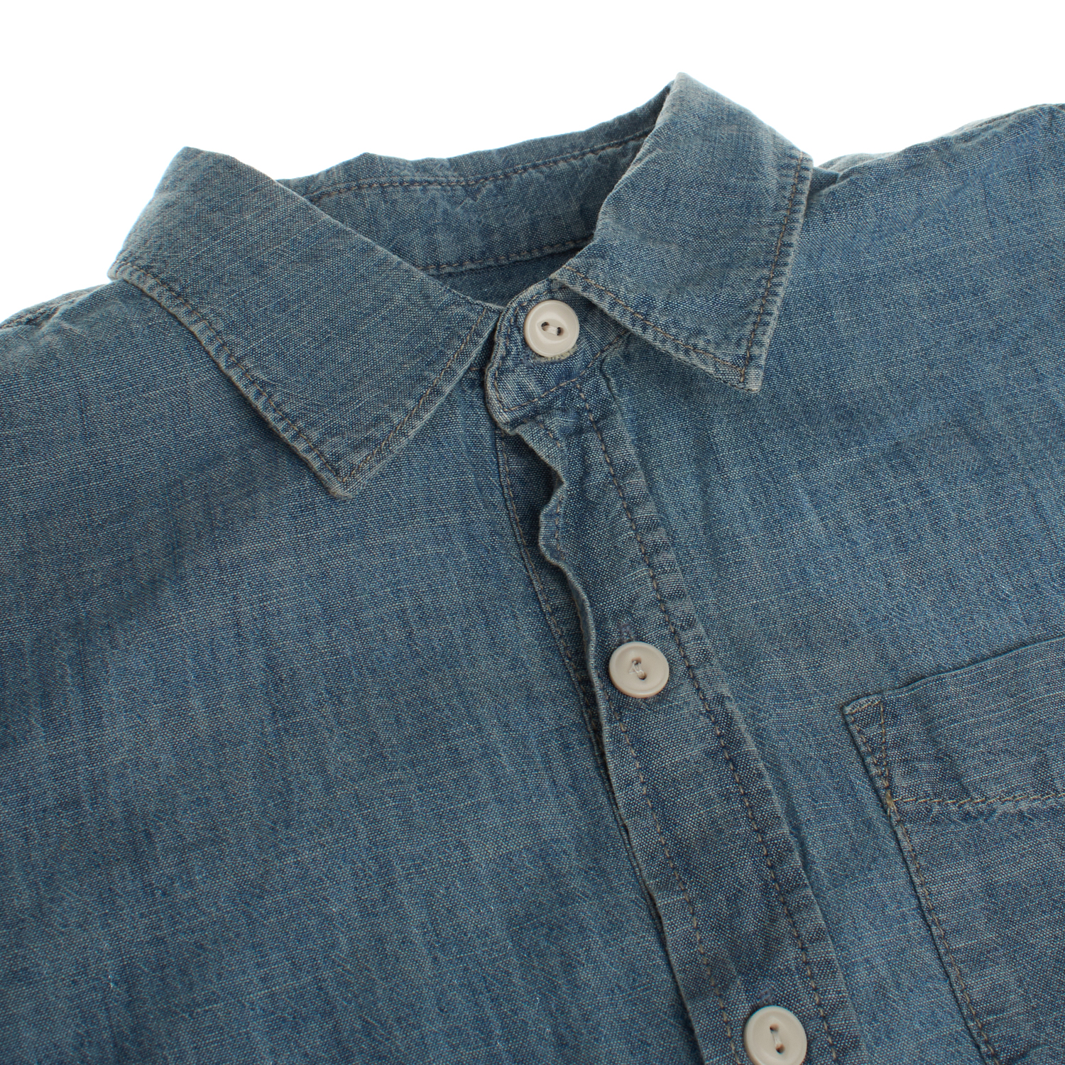 Camisa de ganga Menino Azul