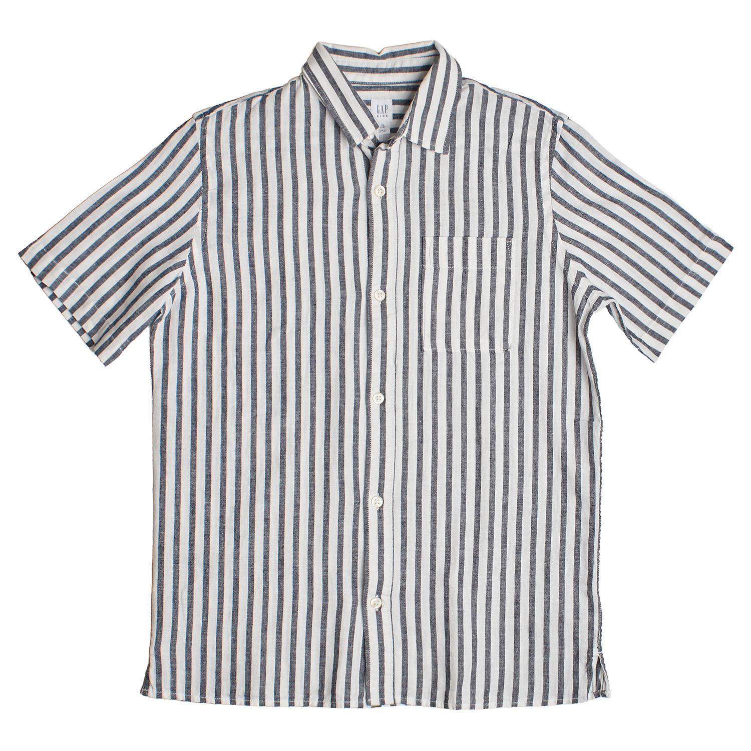 Camisa de Linho Menino Azul