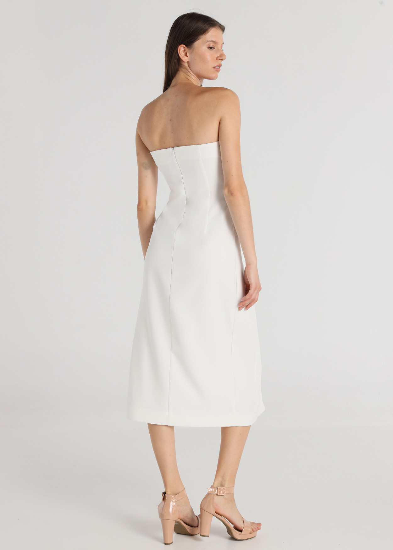 Vestido Marinheiro Senhora Bege