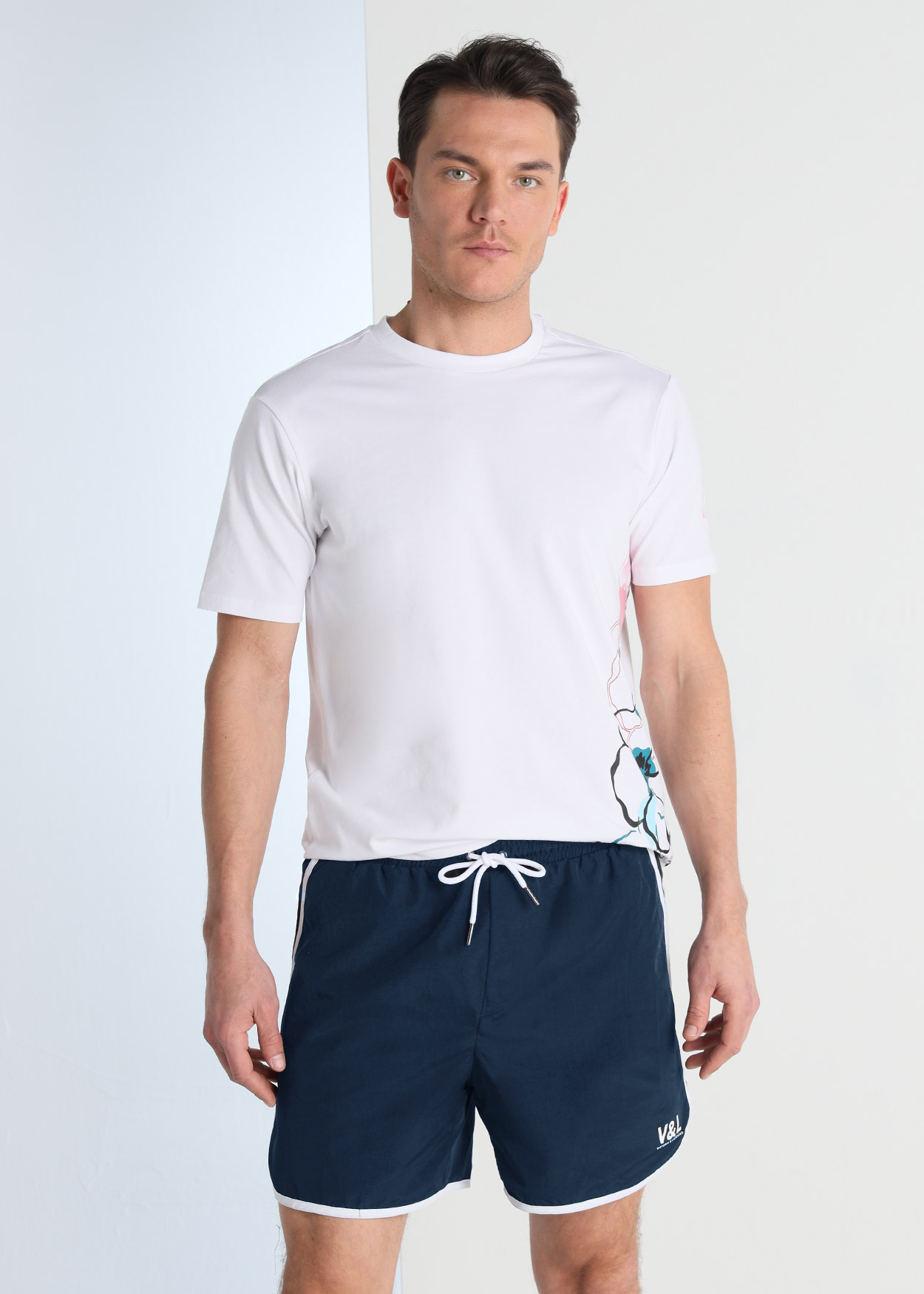 Calções de Banho Homem Azul