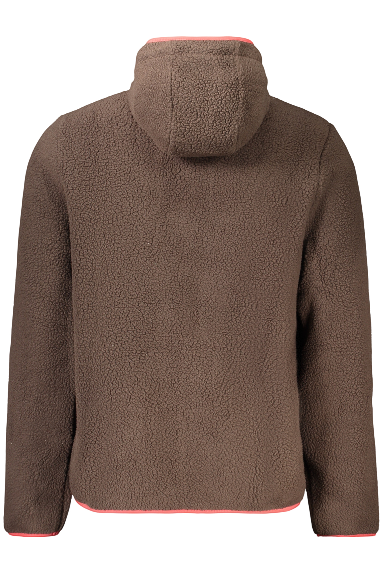 Sweatshirt com fecho Castanho