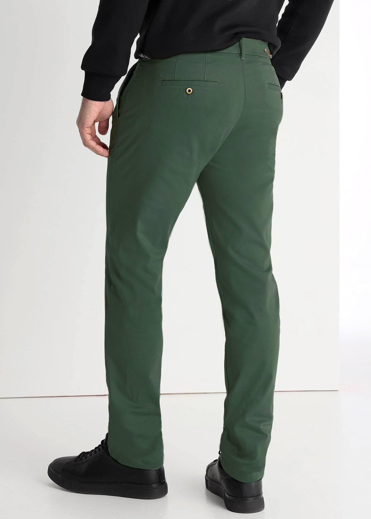 Calças Chino Slim Homem Verde