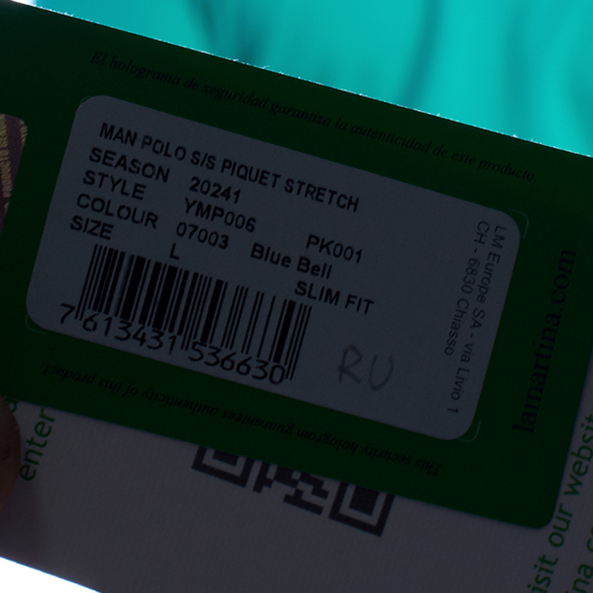 Pólo Homem Slim Fit Verde