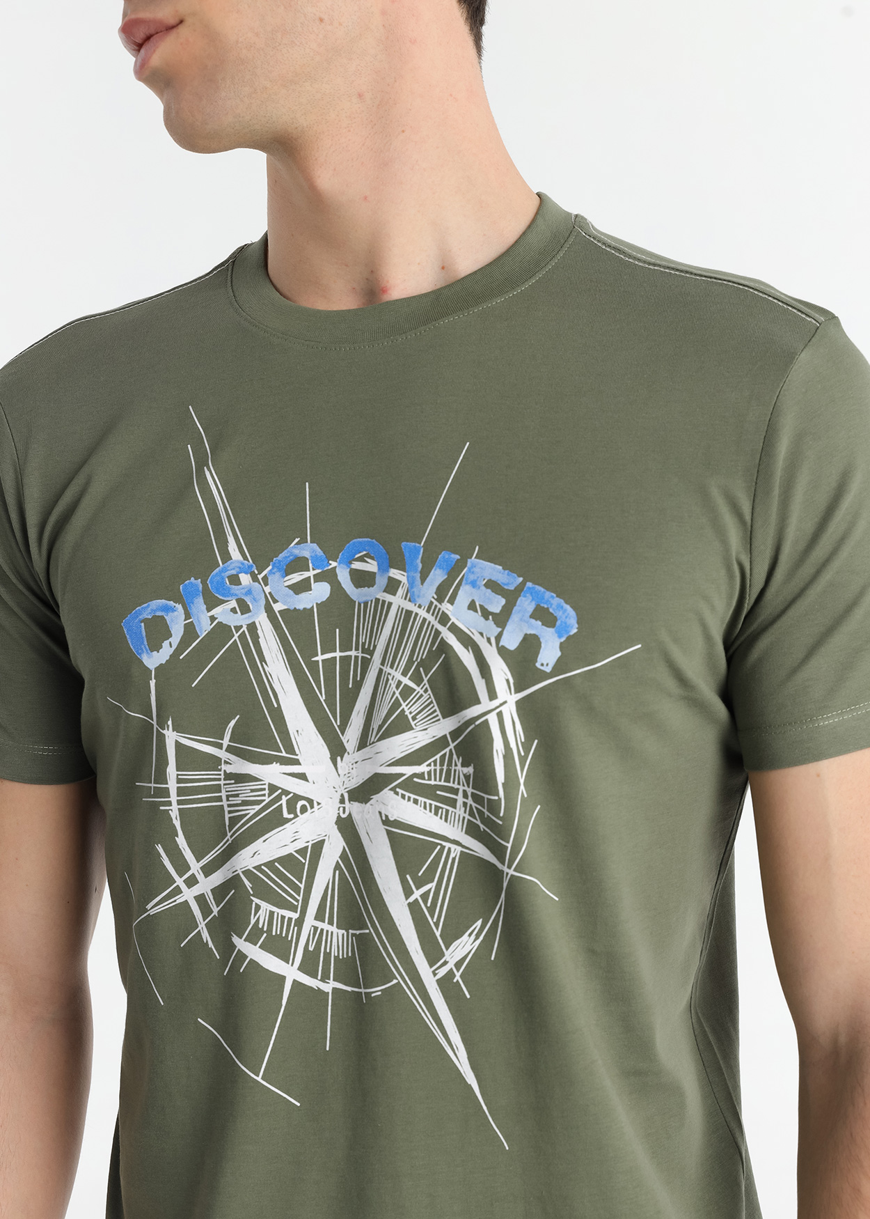 T-Shirt Gráfica Homem Verde