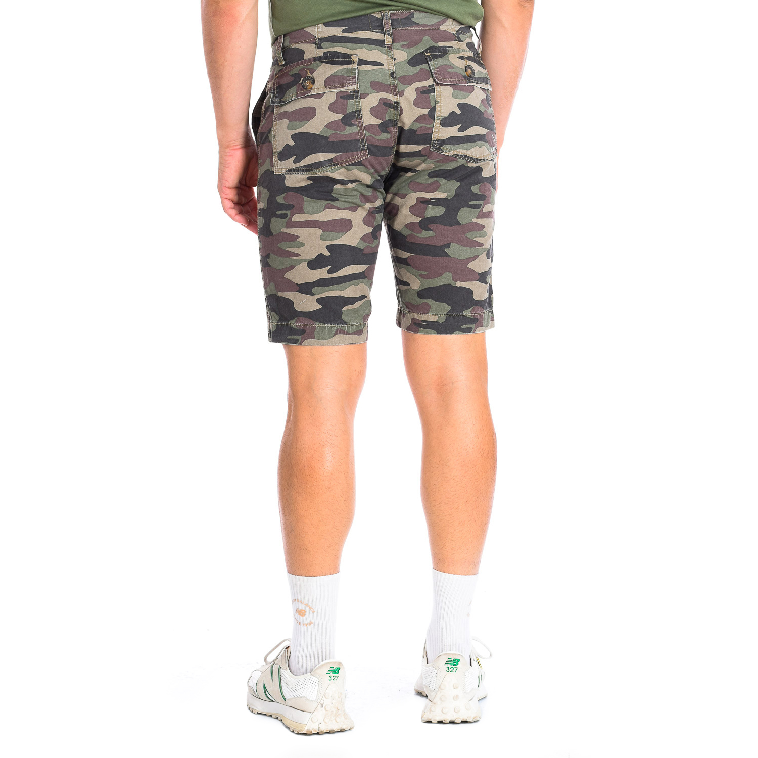 Bermudas Homem Padrão Militar