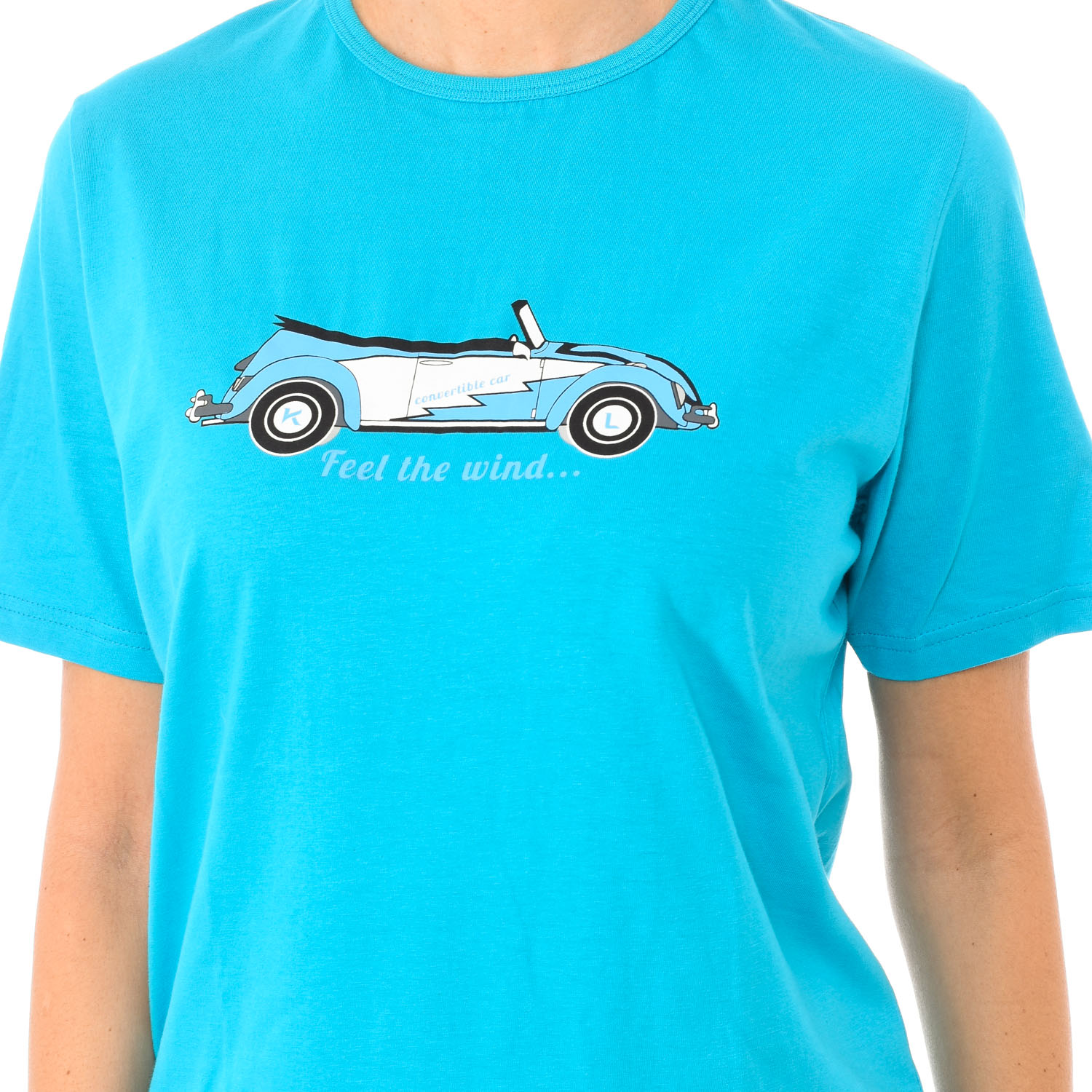 Pijama de Manga Curta Azul