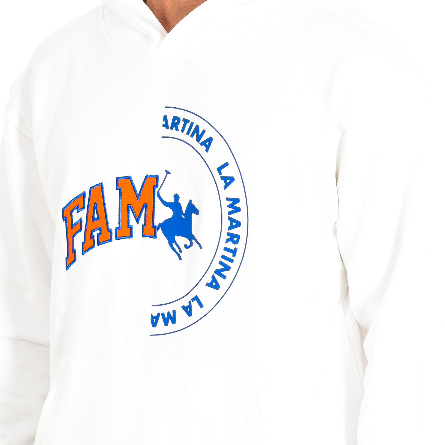 Sweatshirt com Capuz Homem Branco