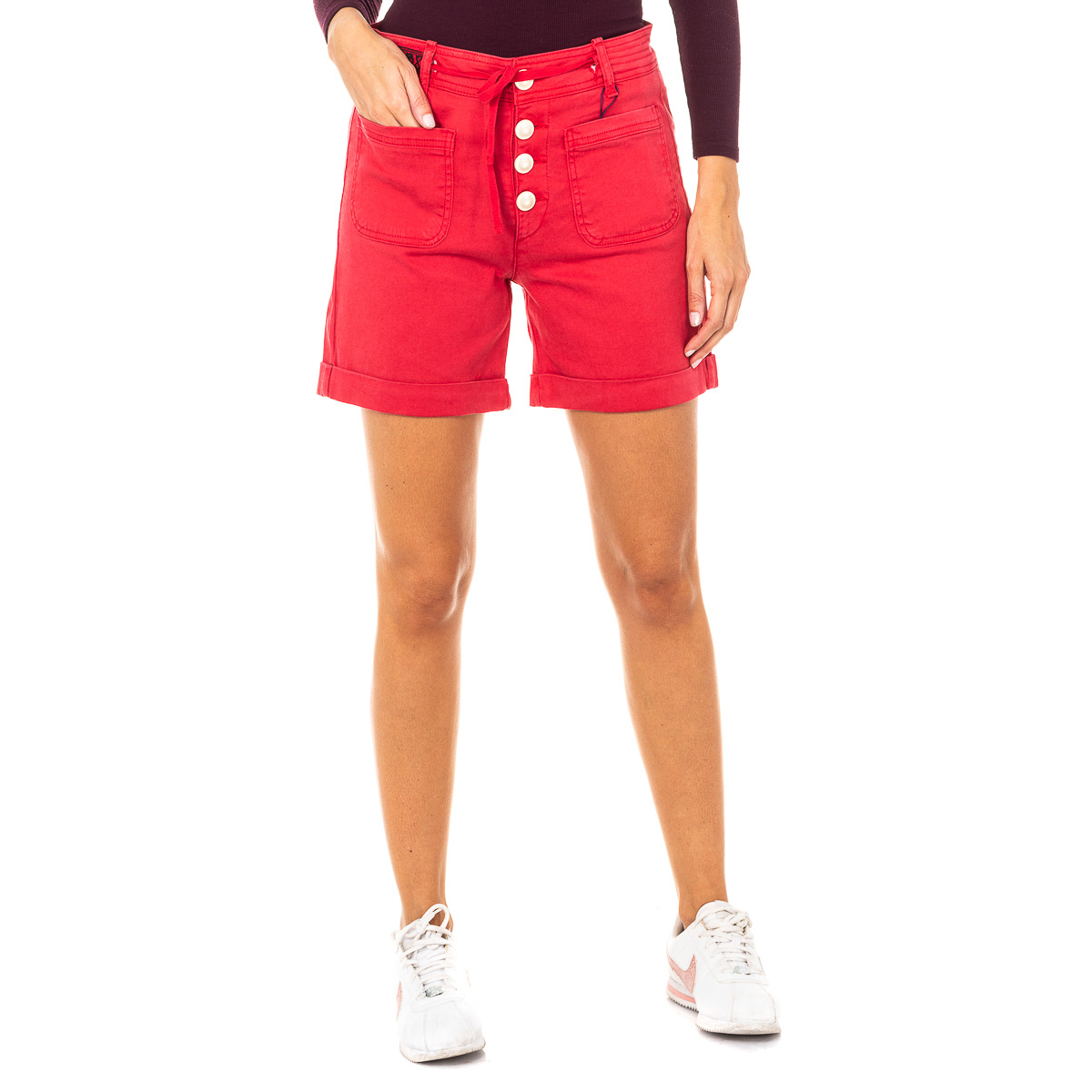 Bermudas Senhora Vermelho