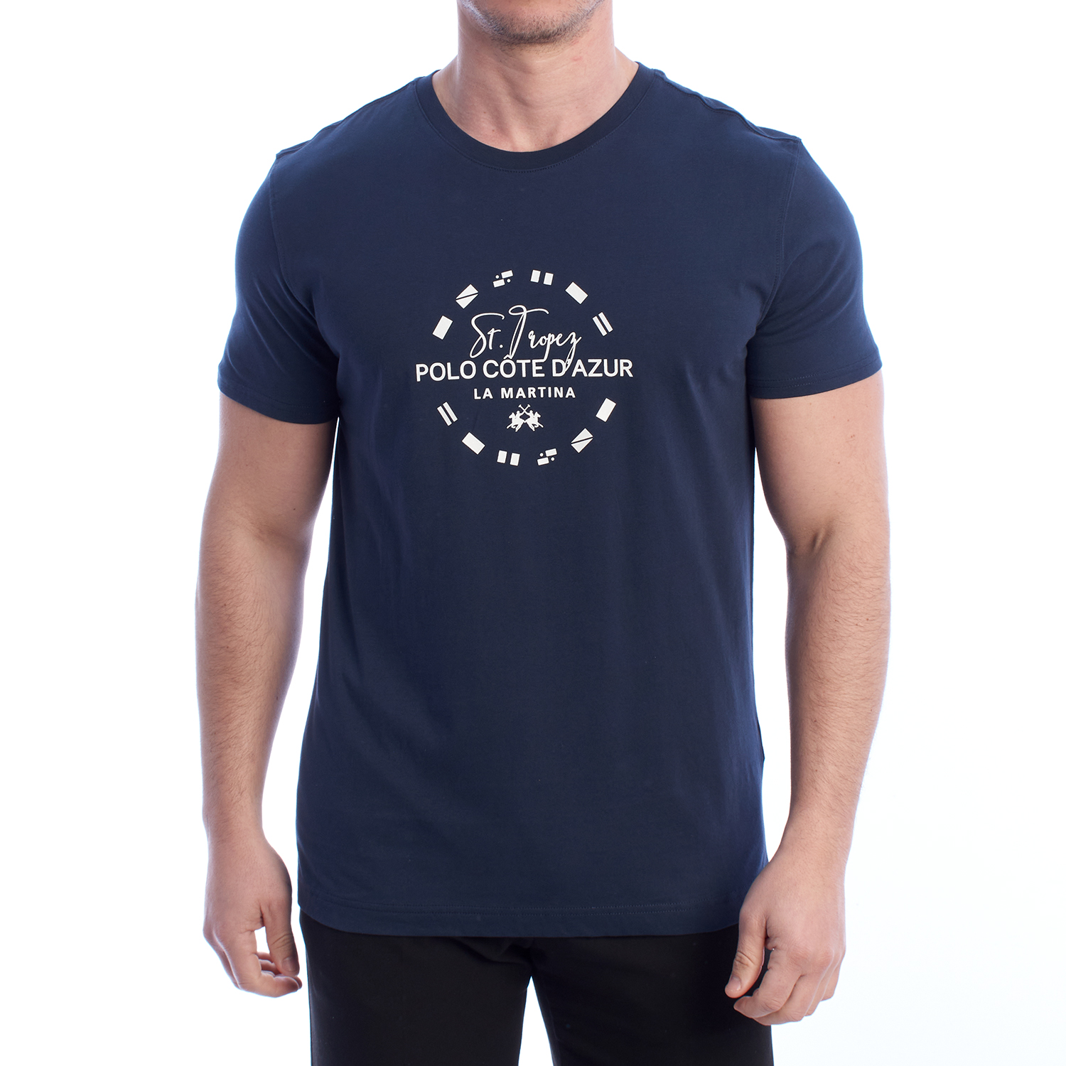 T-Shirt Homem Regular Fit Azul Escuro