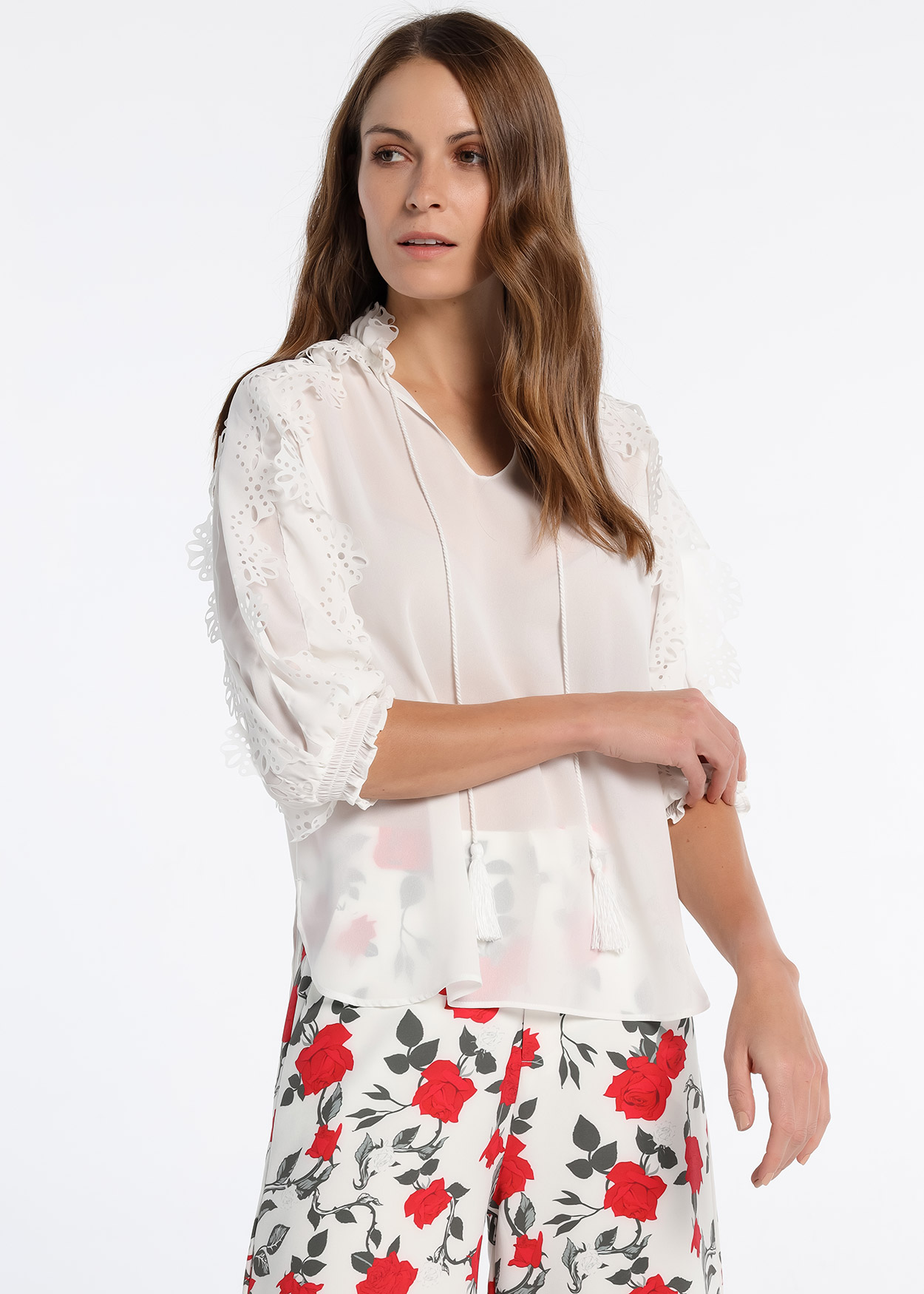 Blusa Fluida Senhora Branco