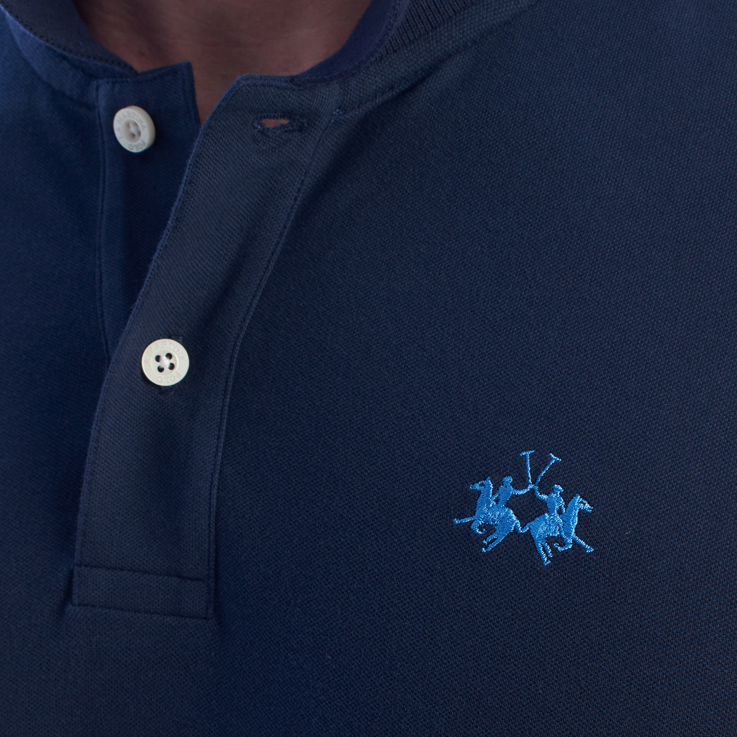 Pólo Homem Slim Fit Azul