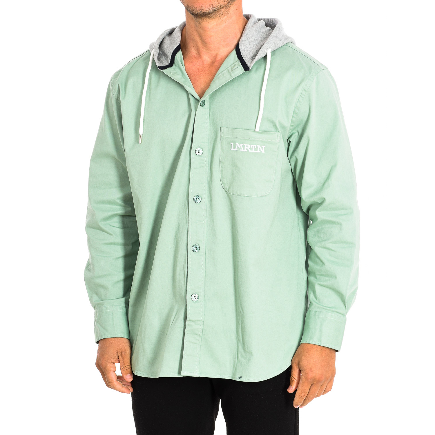 Casaco Homem com Capuz Verde