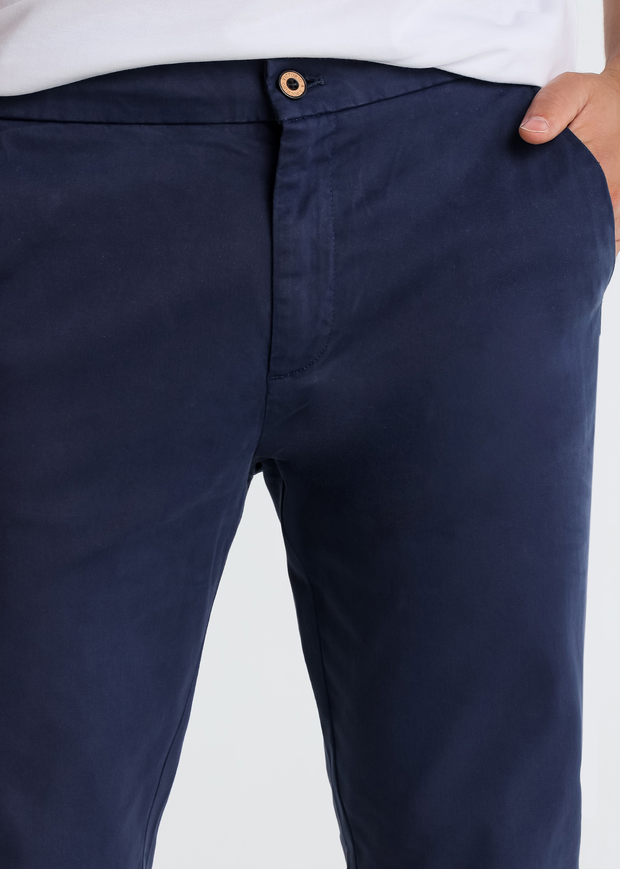 Calças Chino Homem Azul