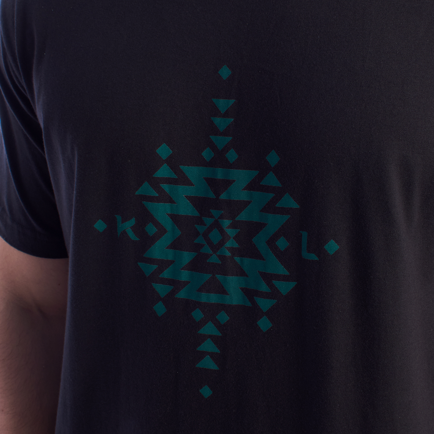 Pijama de Manga Curta Preto-Verde