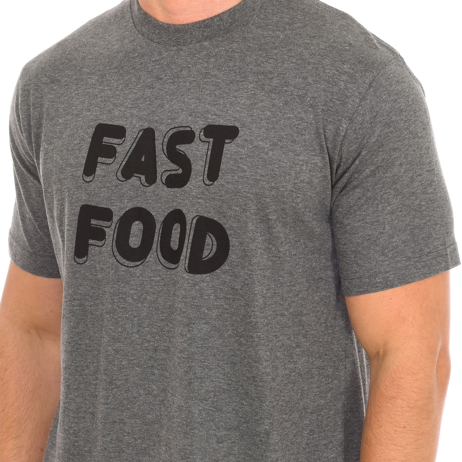 Pijama de Manga Curta Cinzento