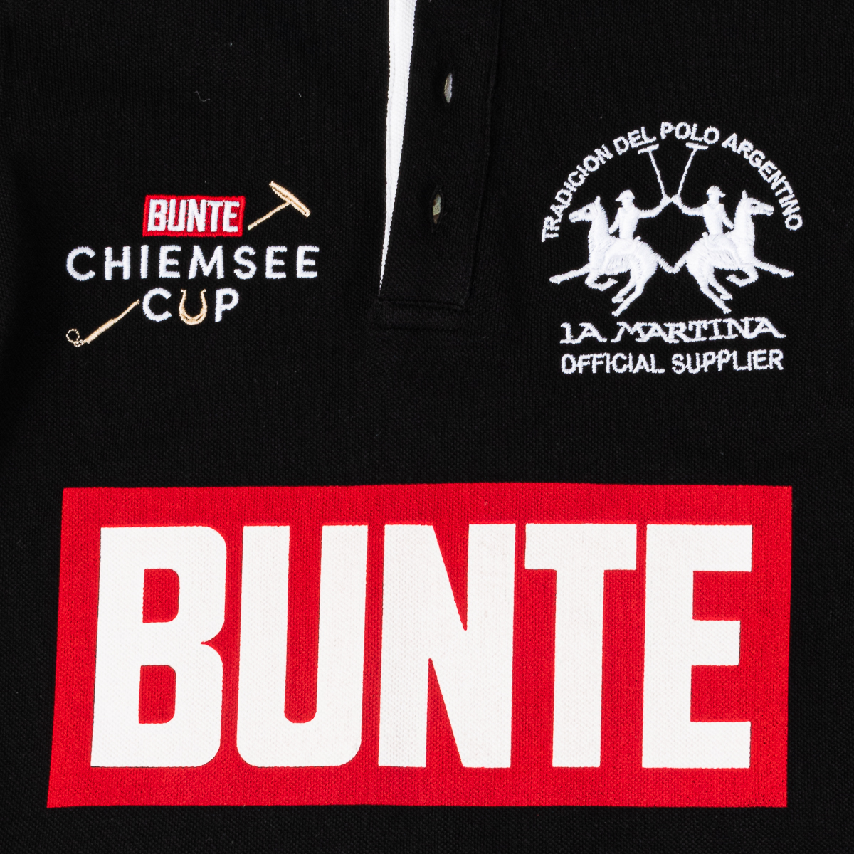 Pólo Menino Preto e Azul