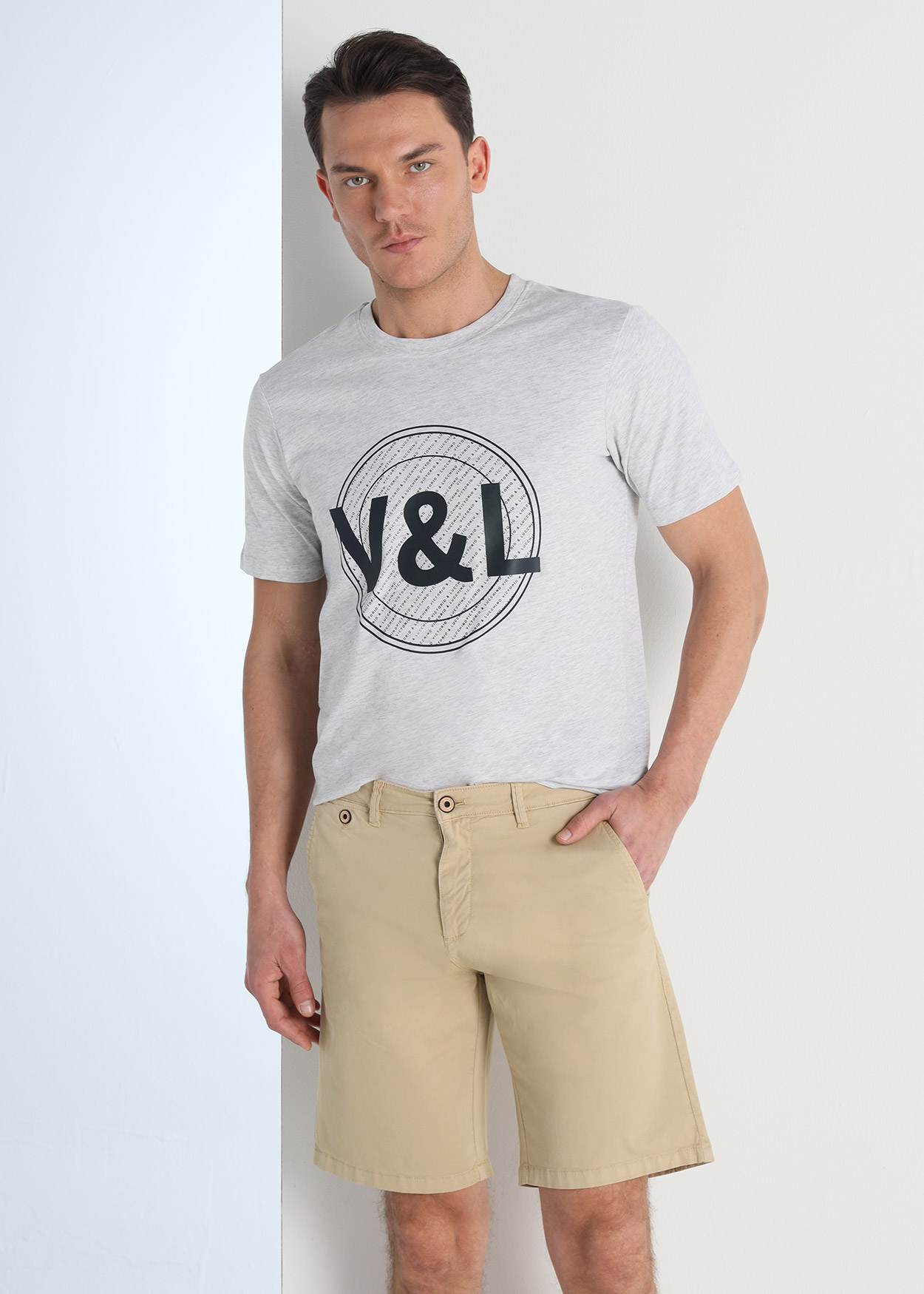 Bermuda Chino Homem Verde