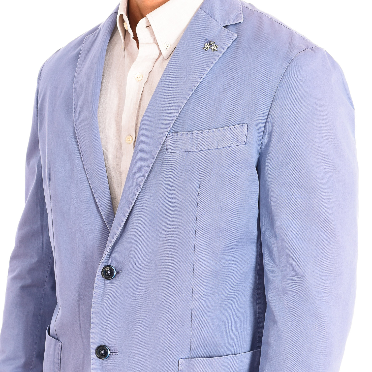 Blazer Homem Regular Fit Cinzento