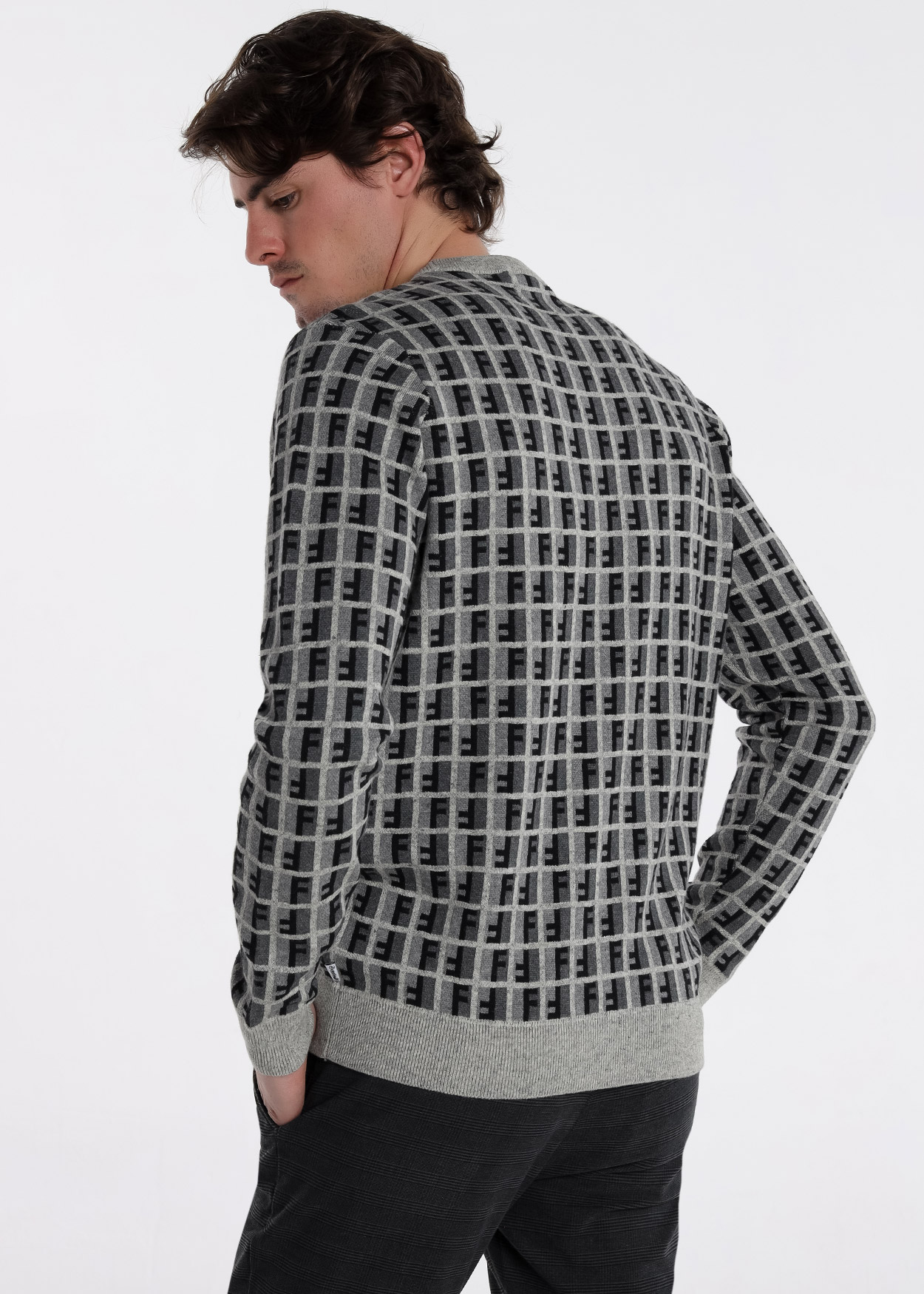 Camisola estampado moderno Multicor