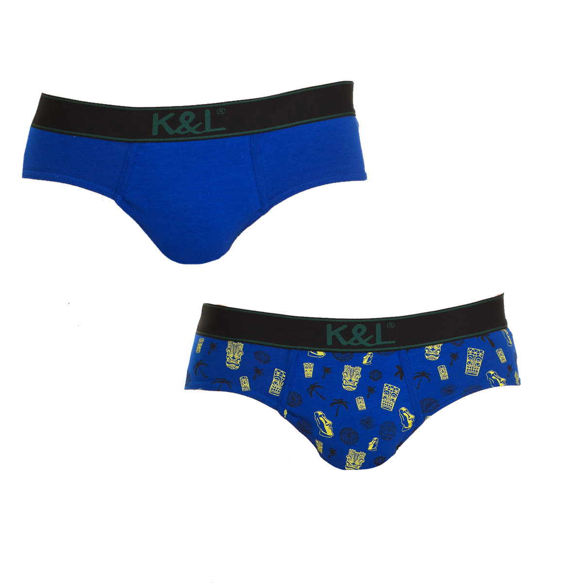 Pack 2 Slips Azul-Amarelo