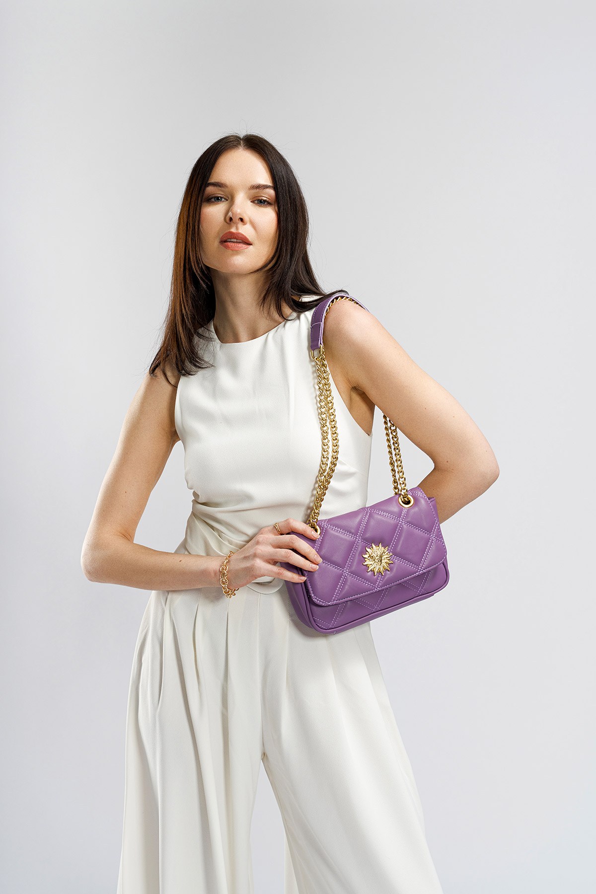 Mala de Ombro Lilás