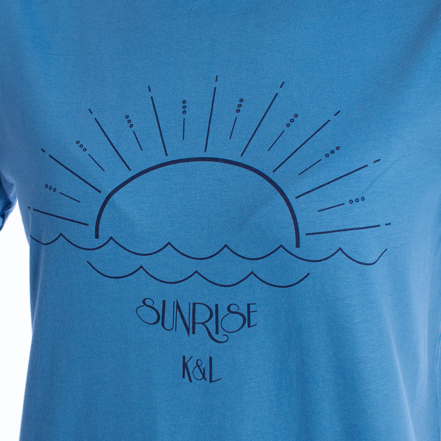 Pijama de Manga Curta Azul