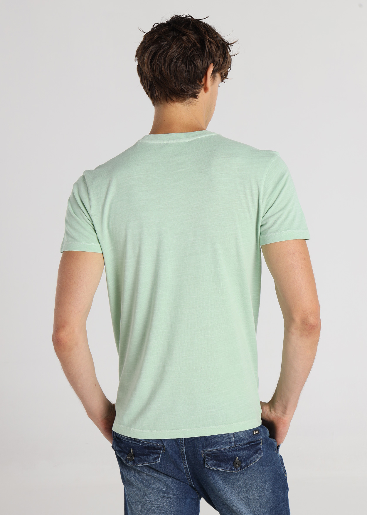 T-Shirt básica Homem Verde