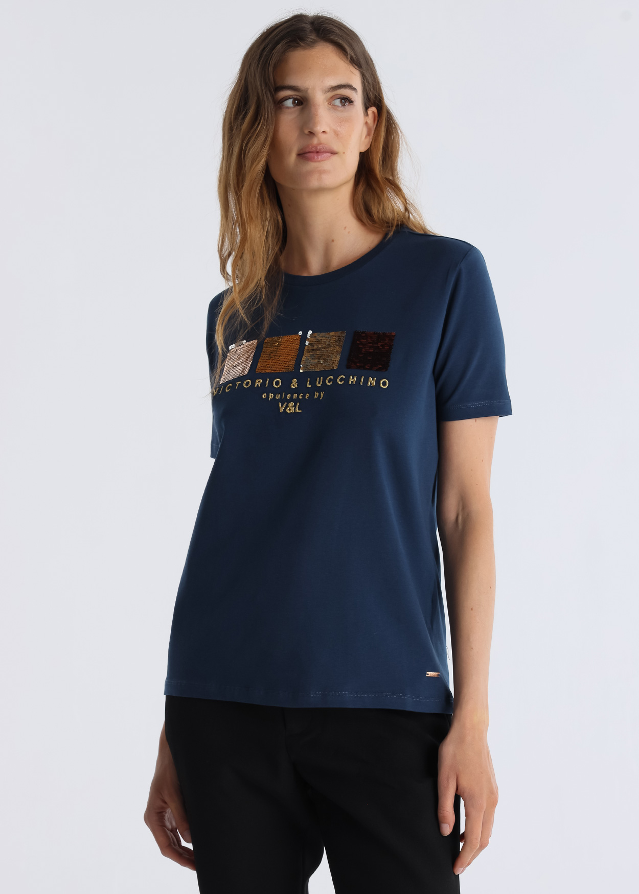 T-Shirt Opulence Senhora Azul