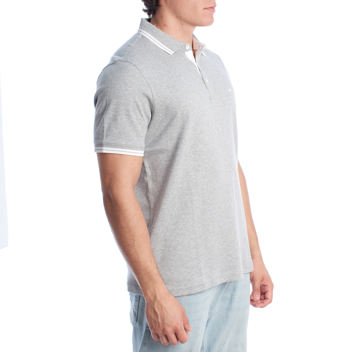 Pólo Homem Short Sleeve Cinzento