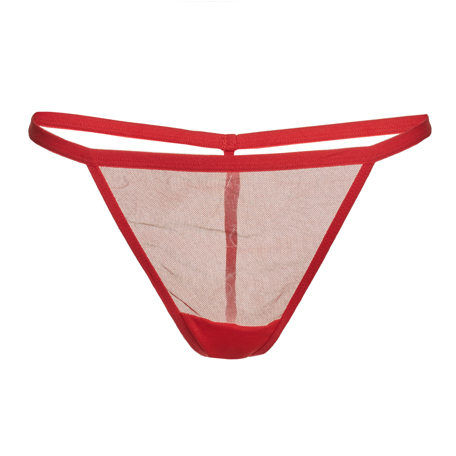 Tanga Transparente Vermelho