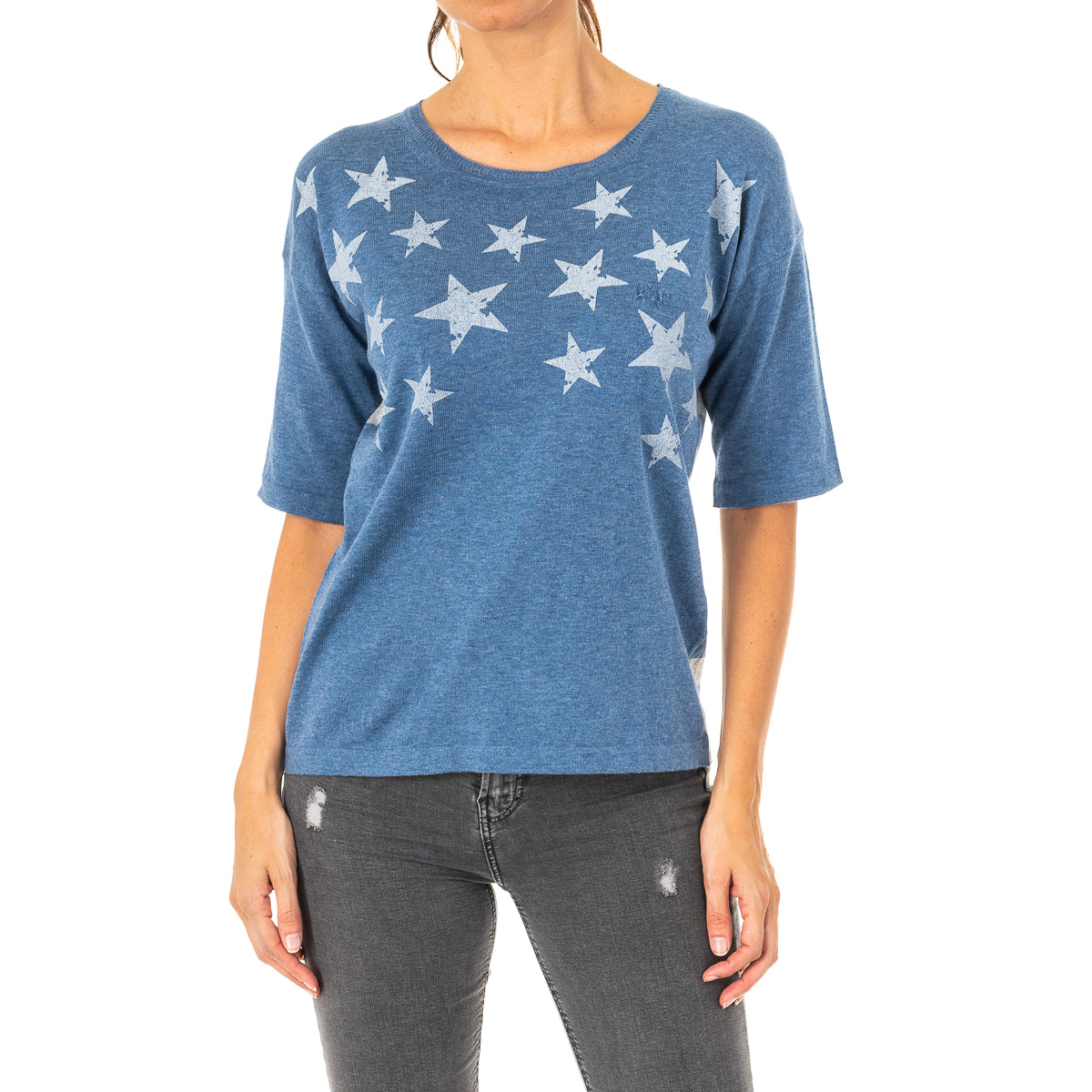 Camisola Manga 3/4 Senhora Azul