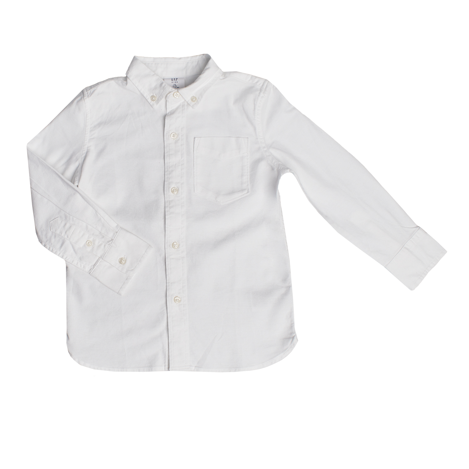 Camisa manga comprida Oxford Menino Branco