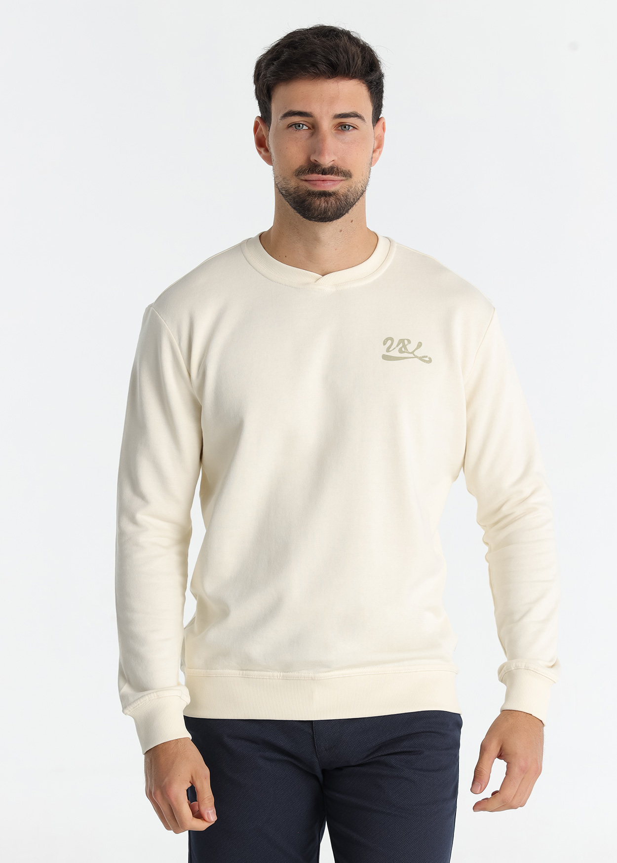 Sweatshirt Homem Bege