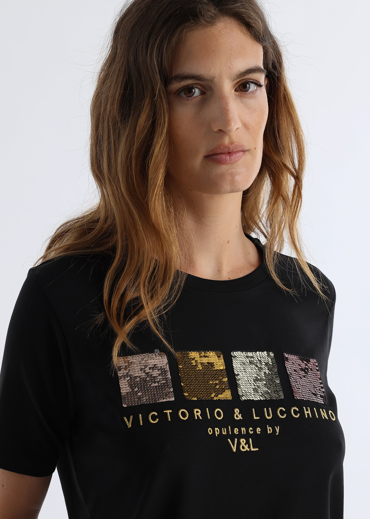 T-Shirt Opulence Senhora Preto