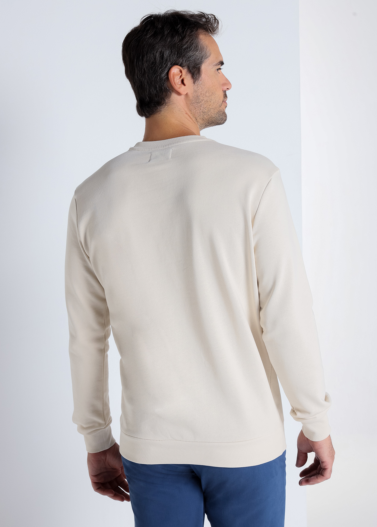 Sweatshirt básica Bege