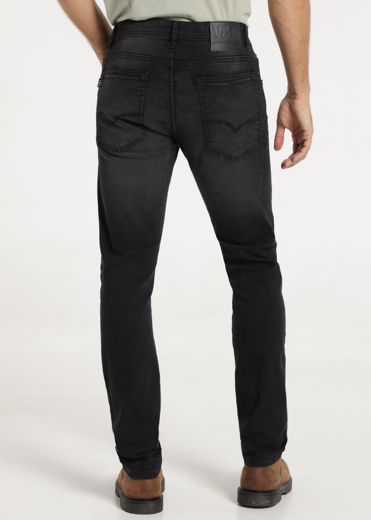 Calças de Ganga Slim Homem Preto