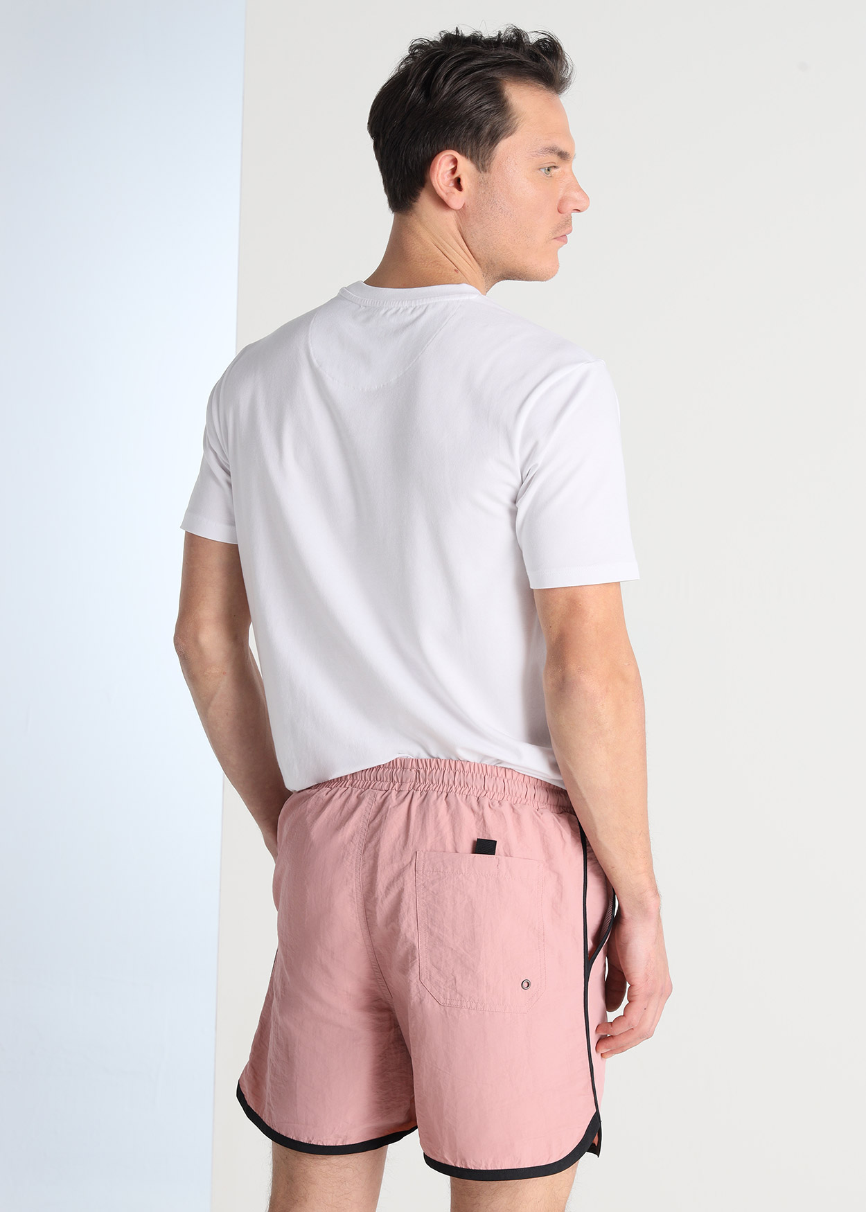 Calções de Banho Homem Rosa