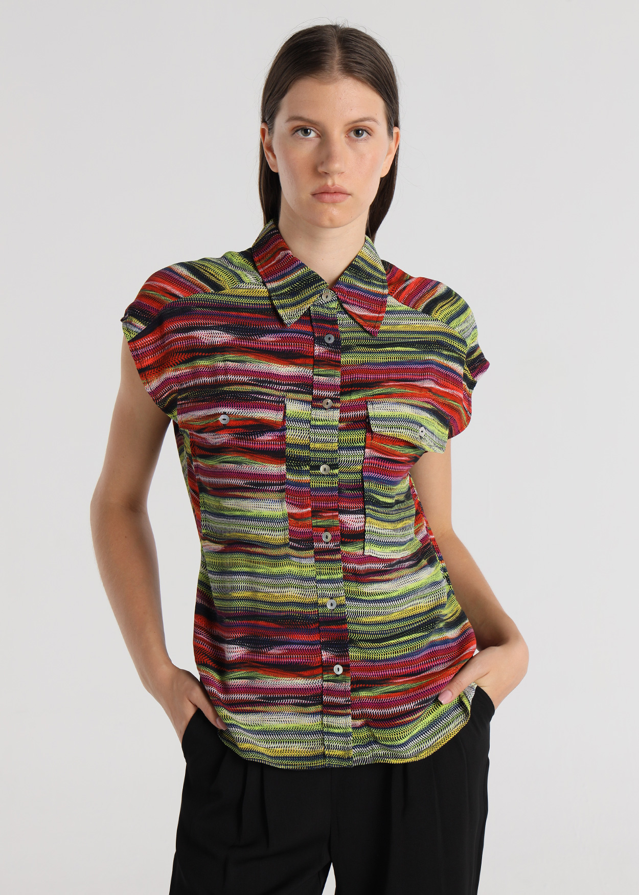 Camisa Senhora Multicolorido
