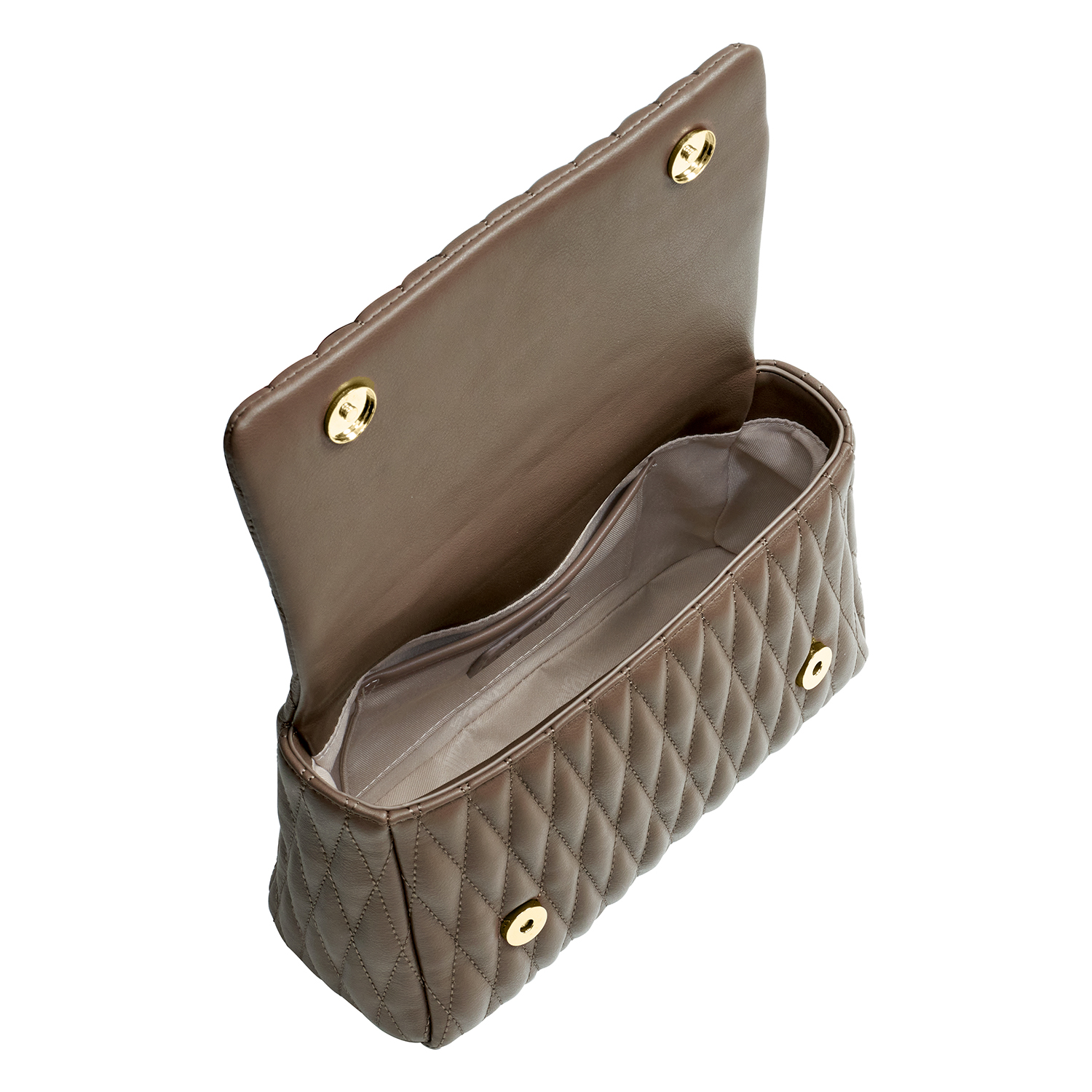 Mala de Mão Senhora Acolchoada  Castanho