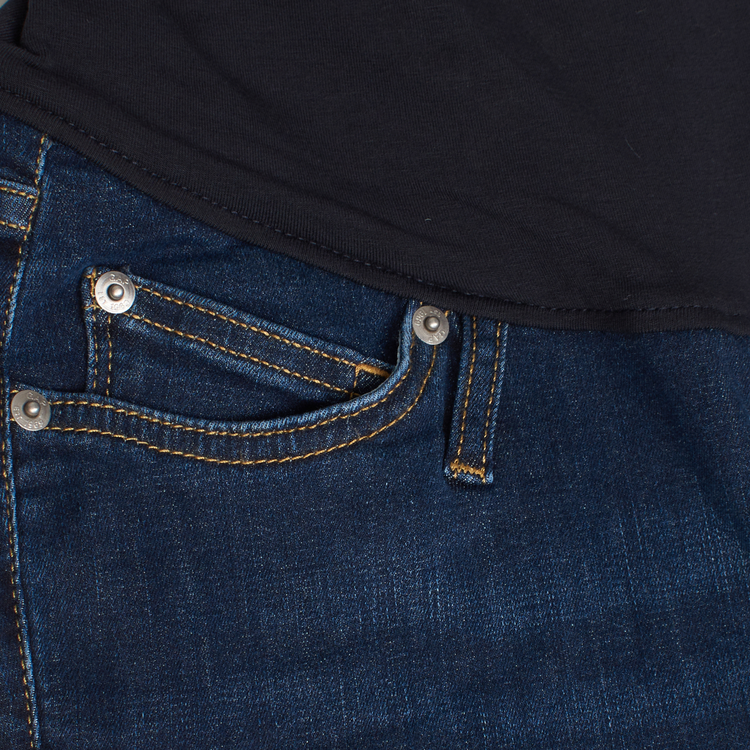 Calças de Ganga Skinny de Maternidade Azul