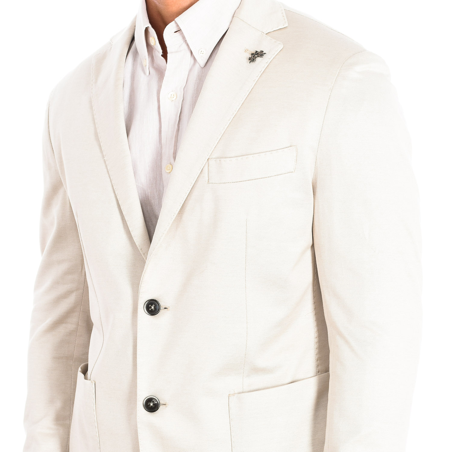 Blazer Homem Regular Fit Bege