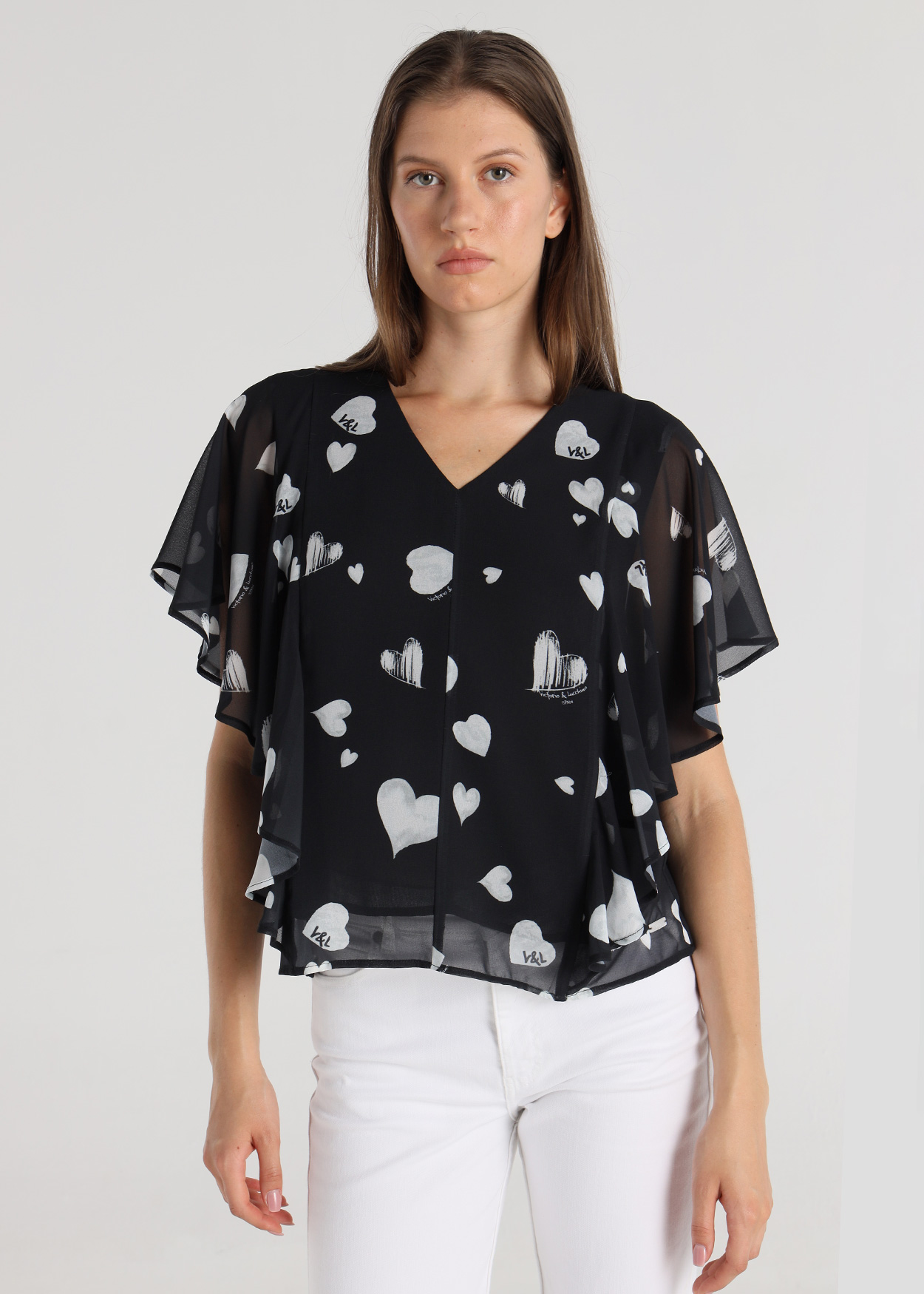 Blusa Fluída Senhora Preto