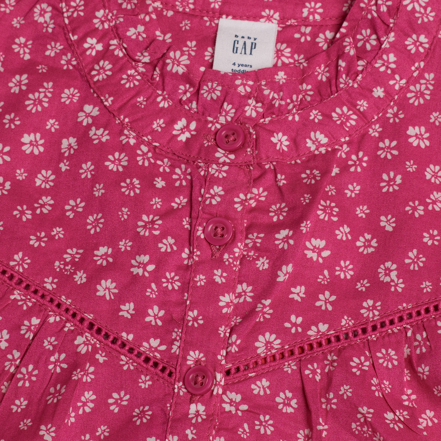 Blusa Floral Menina Rosa