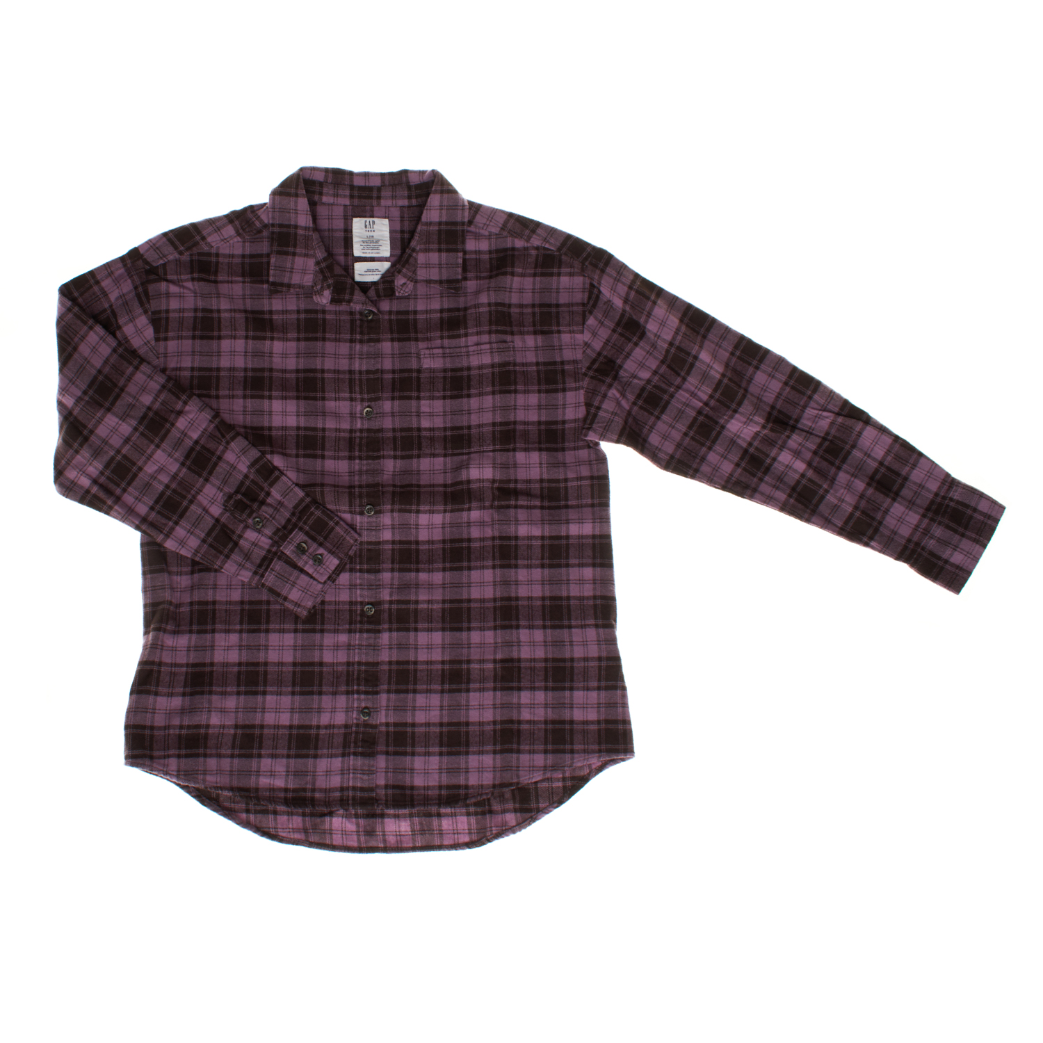 Camisa de Flanela Menina Lilás