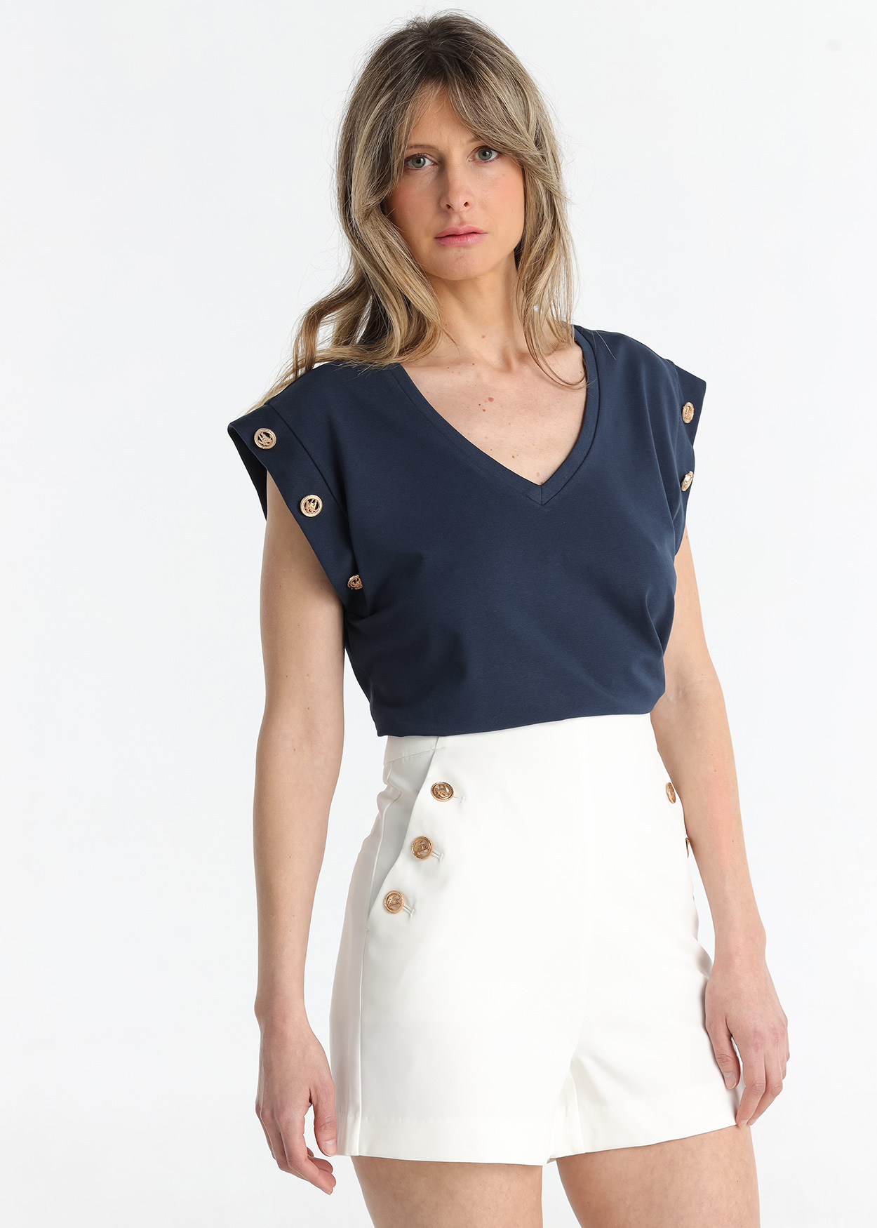 Calções Senhora Bege