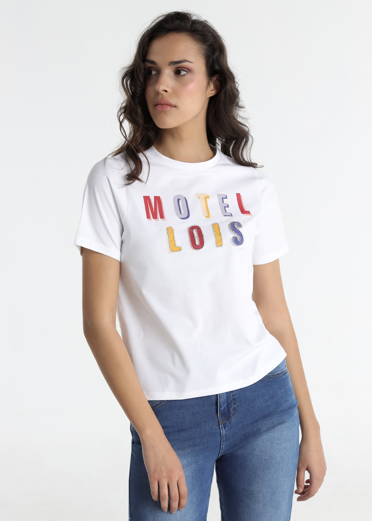 T-Shirt Los 80 Senhora Branco