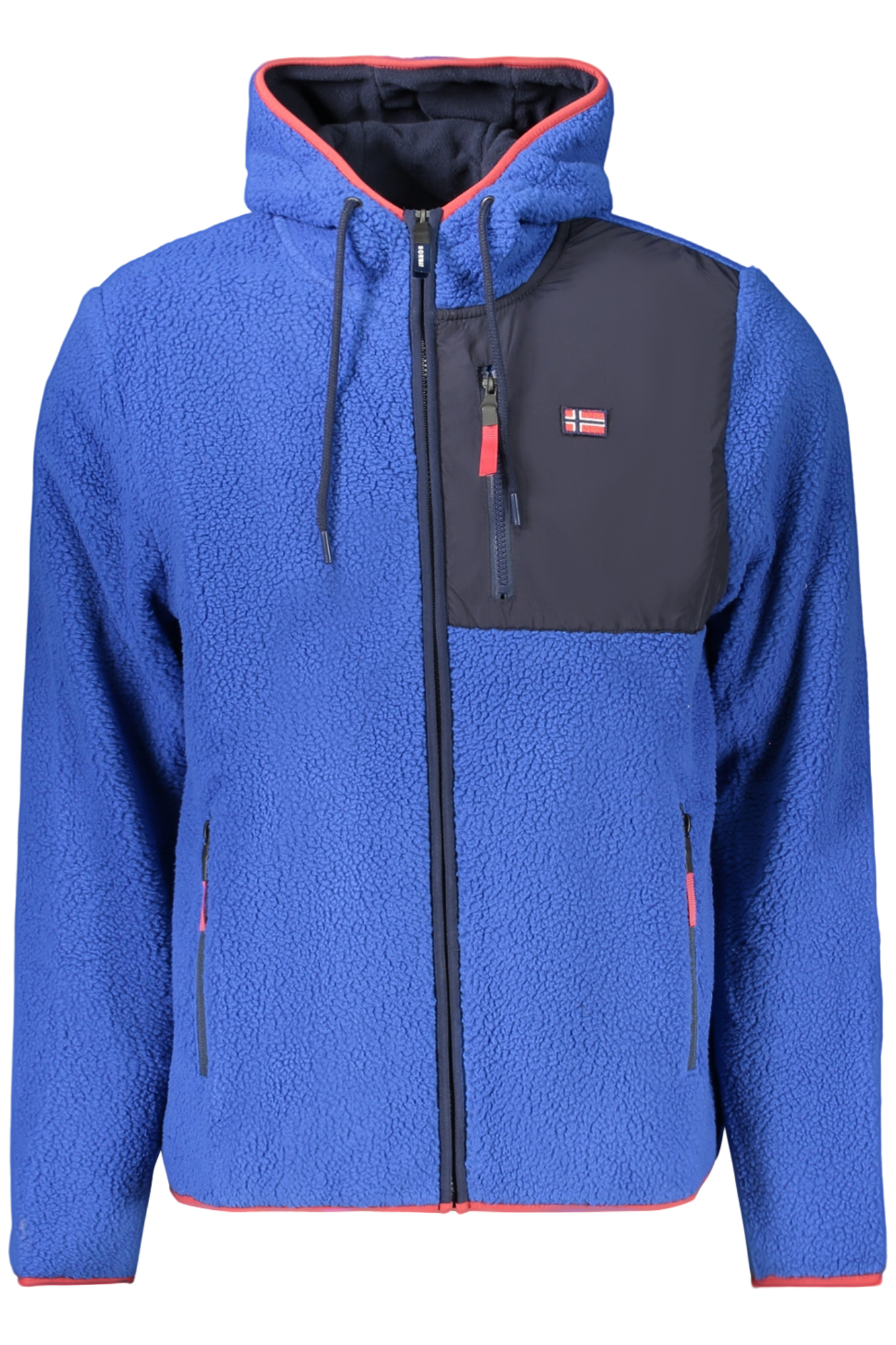 Sweatshirt com fecho Azul